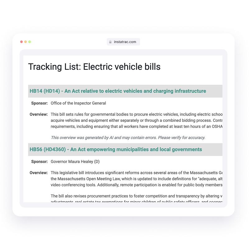 MassTrac reporting screenshot